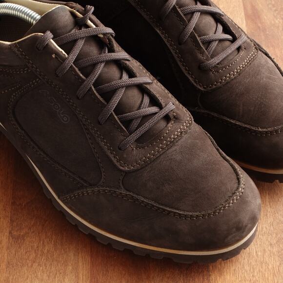 Asolo Shoes WMS SZ 8.5 Brown Avery Leather Gore-Tex Lace Up Low Sneaker Outdoor - Picture 4 of 15